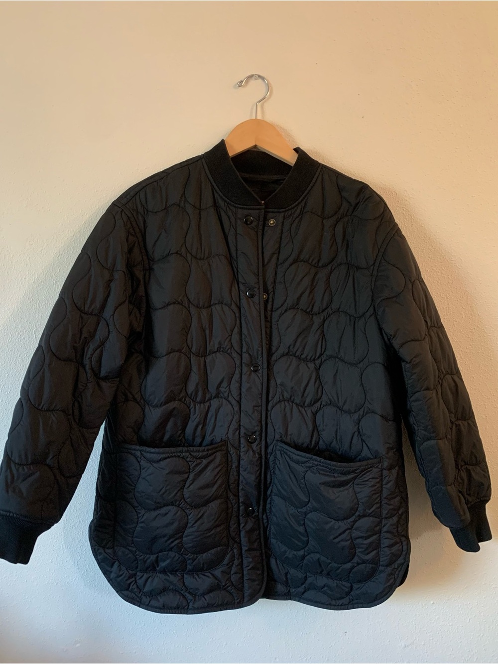 Madewell Quilted Oversized Bomber Jacket